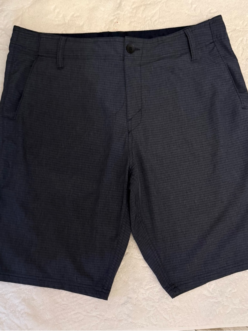 Oakley Men's Dark Navy Flat-Front Performance Shorts